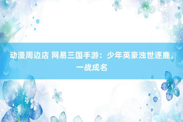 动漫周边店 网易三国手游：少年英豪浊世逐鹿，一战成名