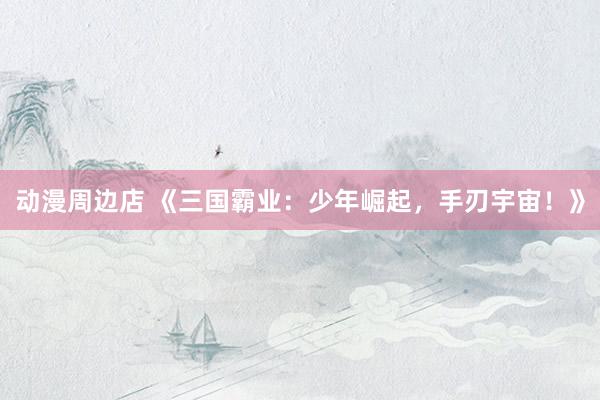 动漫周边店 《三国霸业：少年崛起，手刃宇宙！》