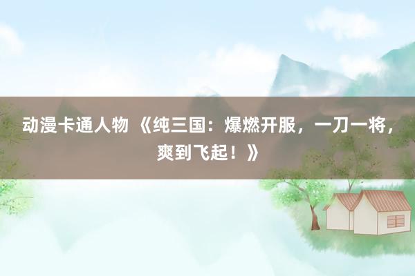 动漫卡通人物 《纯三国：爆燃开服，一刀一将，爽到飞起！》