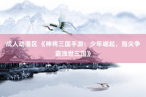 成人动漫区 《神将三国手游：少年崛起，指尖争霸浊世三国》