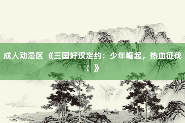 成人动漫区 《三国好汉定约：少年崛起，热血征伐！》