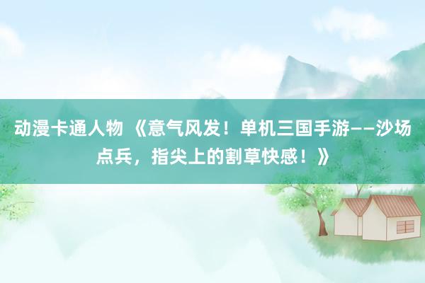 动漫卡通人物 《意气风发！单机三国手游——沙场点兵，指尖上的割草快感！》